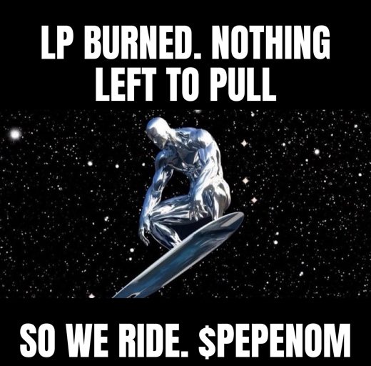 LP burned. Nothing left to pull. So we ride. $PEPENOM